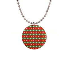 Christmas-papers-red-and-green 1  Button Necklace by Bedest