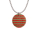 Christmas-papers-red-and-green 1  Button Necklace Front