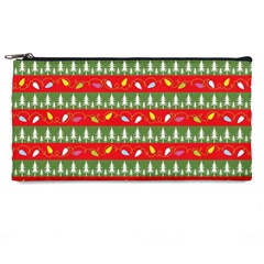 Christmas-papers-red-and-green Pencil Case by Bedest