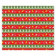 Christmas-papers-red-and-green Two Sides Premium Plush Fleece Blanket (kids Size) by Bedest