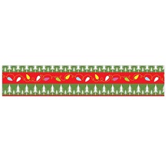 Christmas-papers-red-and-green Large Premium Plush Fleece Scarf 