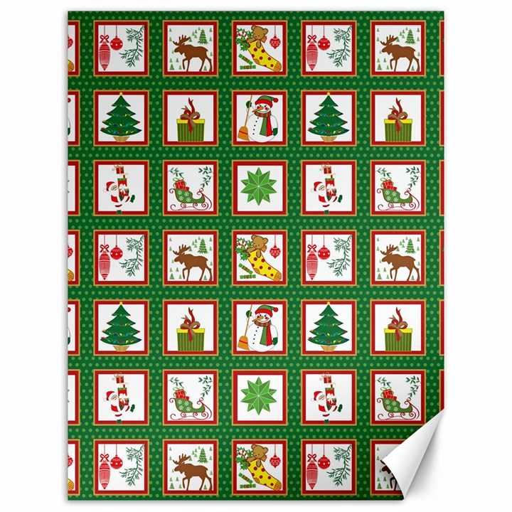 Christmas Paper Christmas Pattern Canvas 12  x 16 