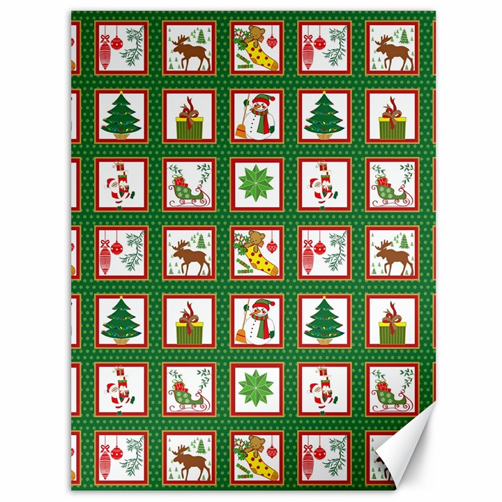 Christmas Paper Christmas Pattern Canvas 36  x 48 