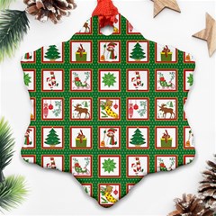 Christmas Paper Christmas Pattern Ornament (snowflake)