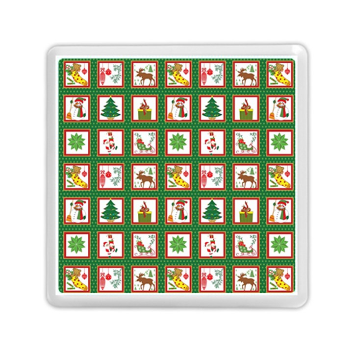 Christmas Paper Christmas Pattern Memory Card Reader (Square)