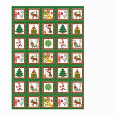 Christmas Paper Christmas Pattern Large Garden Flag (two Sides) by Bedest