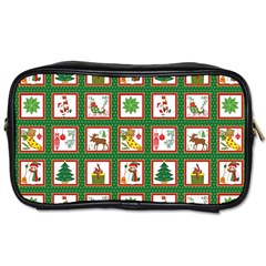 Christmas Paper Christmas Pattern Toiletries Bag (one Side) by Bedest