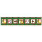 Christmas Paper Christmas Pattern Small Premium Plush Fleece Scarf Front