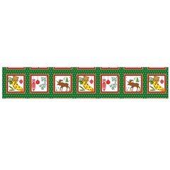 Christmas Paper Christmas Pattern Large Premium Plush Fleece Scarf 