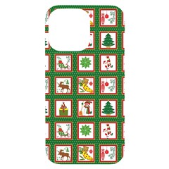 Christmas Paper Christmas Pattern Iphone 14 Pro Max Black Uv Print Case