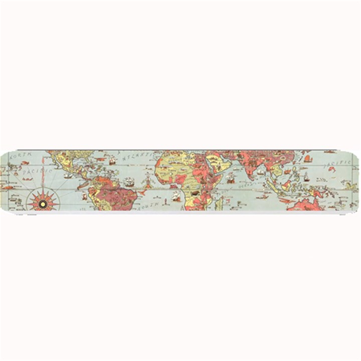 Vintage Old Antique World Map Small Bar Mat