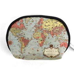 Vintage Old Antique World Map Accessory Pouch (medium) by Bedest