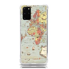 Vintage Old Antique World Map Samsung Galaxy S20 Plus 6.7 Inch TPU UV Case