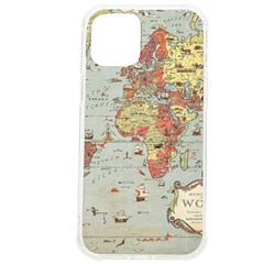 Vintage Old Antique World Map Iphone 12 Pro Max Tpu Uv Print Case