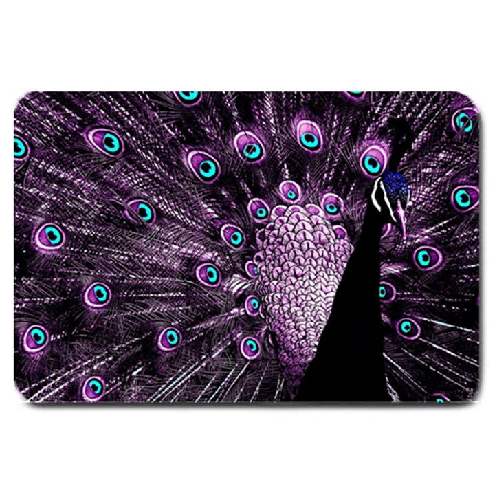 Purple Peacock Large Doormat