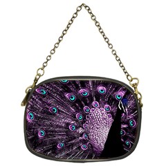 Purple Peacock Chain Purse (one Side) by Bedest