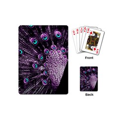 Purple Peacock Playing Cards Single Design (mini)