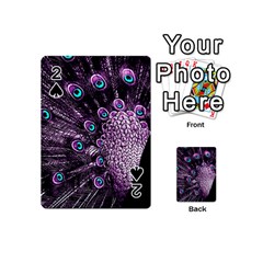 Purple Peacock Playing Cards 54 Designs (mini)