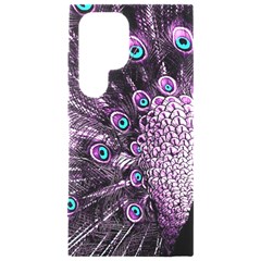 Purple Peacock Samsung Galaxy S24 Ultra 6 9 Inch Black Tpu Uv Case by Bedest