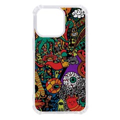 Cute Cartoon Doodle Iphone 13 Pro Tpu Uv Print Case by Bedest