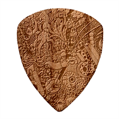 Cute Cartoon Doodle Wood Guitar Pick (set Of 10) by Bedest