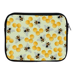 Bees Pattern Honey Bee Bug Honeycomb Honey Beehive Apple Ipad 2/3/4 Zipper Cases by Bedest