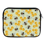 Bees Pattern Honey Bee Bug Honeycomb Honey Beehive Apple iPad 2/3/4 Zipper Cases Front