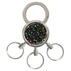 Universe Star Planet Galaxy 3-ring Key Chain