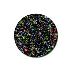 Universe Star Planet Galaxy Magnet 3  (round) by Ravend