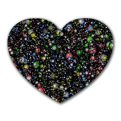 Universe Star Planet Galaxy Heart Mousepad by Ravend