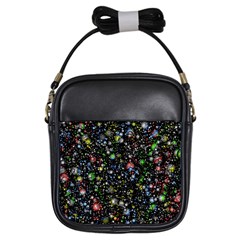 Universe Star Planet Galaxy Girls Sling Bag by Ravend