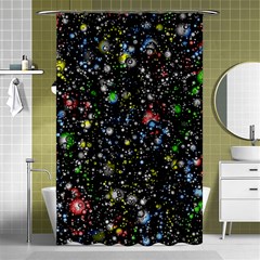 Universe Star Planet Galaxy Shower Curtain 48  X 72  (small)  by Ravend