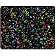 Universe Star Planet Galaxy Two Sides Fleece Blanket (medium) by Ravend