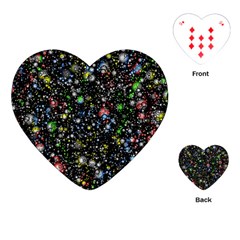 Universe Star Planet Galaxy Playing Cards Single Design (heart)