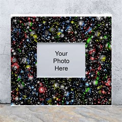 Universe Star Planet Galaxy White Wall Photo Frame 5  X 7  by Ravend