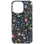 Universe Star Planet Galaxy iPhone 15 Pro Max Black UV Print PC Hardshell Case Front