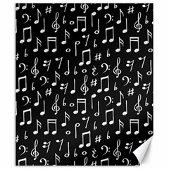 Chalk Music Notes Signs Seamless Pattern Canvas 20  X 24  by Ravend