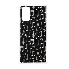 Chalk Music Notes Signs Seamless Pattern Samsung Galaxy Note 20 Tpu Uv Case by Ravend