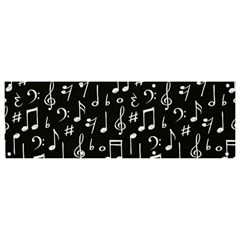 Chalk Music Notes Signs Seamless Pattern Banner And Sign 9  X 3  by Ravend