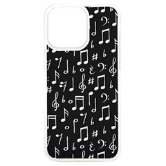 Chalk Music Notes Signs Seamless Pattern Iphone 15 Pro Max Tpu Uv Print Case by Ravend