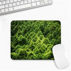 Green Pine Forest Small Mousepad by Ravend