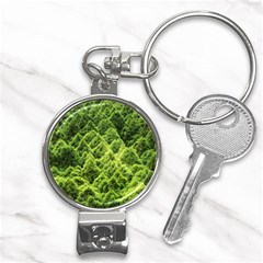 Green Pine Forest Nail Clippers Key Chain by Ravend