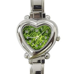 Green Pine Forest Heart Italian Charm Watch by Ravend