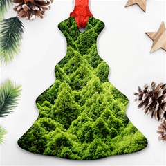 Green Pine Forest Christmas Tree Ornament (two Sides)