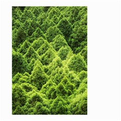 Green Pine Forest Small Garden Flag (two Sides) by Ravend