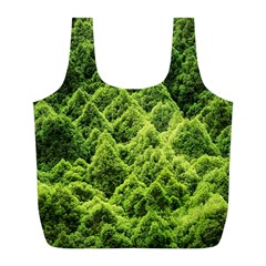 Green Pine Forest Full Print Recycle Bag (l) by Ravend