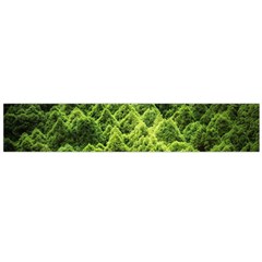 Green Pine Forest Large Premium Plush Fleece Scarf 