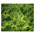 Green Pine Forest Premium Plush Fleece Blanket (Small) 50 x40  Blanket Front