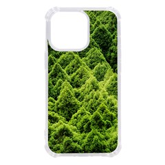 Green Pine Forest Iphone 13 Pro Tpu Uv Print Case by Ravend