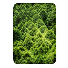 Green Pine Forest Rectangular Glass Fridge Magnet (4 Pack) by Ravend